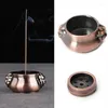 Lâmpadas de fragrância Incense Burner Plate Ash Catcher Holder Ornament for Buddha Temple Stick Cone 7 buracos Decoração de chá de chá em casa