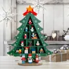 Christmas Decorations Indoor Mini Wooden Xmas Tree Desktop Ornaments Small For Home Shopping Mall Window Decor