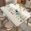 Table Cloth Soft Glass Dining Cushion Tablecloth Waterproof And Oil-Proof Disposable Anti-Scald PVC Light Luxury Rectangular