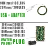 Cords LED 200m Fil vert ext￩rieur LED LUMES LUMI￈RES DE FAIR ARR￉PR￉E FAIR ARR￉PERS