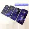 iPhone 14 Pro Max 13 Mini 12 11 XS XR X 8 7 6 Plus SE 10D Antiblue Tempered Glass 9H Full Cover 필름 방패 6110191 용 스크린 프로텍터