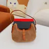 Designer Bags Luxury Tote Handbags Fashion Women Shoulder Bag Patchwork Lambswool Underarm Half Moon Bags Crossbody Purses