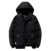 Men's Down Winter Thick Jackets Men Fashion Warm Hooded Coats Male Outdoor Sport Windproof Parka Outerwear Plue Size M-4XL