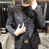 Printemps automne nouveaux hommes vestes Blazer mode mince jolie pochette marque costume concepteur veste d'extérieur hommes