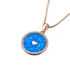 Pendant Necklaces JLP336 Rountd Fine Pretty Heart Shape Opal For Women Elegant Fashion Jewelry Friendship Gift