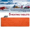 Coussinets d'extérieur chauffants pour sac de couchage, chauffage électrique, température réglable, coussin universel pour le camping