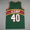 College Baseball bär retro Sonic Kevin Durant Basketball Jersey Gary Payton Shawn Kemp Team USA Green Red White Black Size S-XXL