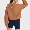 cappotto sportivo per abiti da yoga da donna pullover stile corto design testurizzato sciolto versatile fitness casual top fitness da corsa VELAFEEL