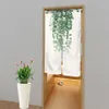 Curtain Japanese Door Printed Partition Kitchen Doorway Decorative Plant Simple Drapes Cafe Restaurant Decor Noren Customize 221021