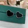 Hart gutta percha oorbellen driehoeksontwerpers oorbellen mode dames accessoires hoep oorbuien luxe mannen dames stud