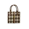 Sacs de soirée Rand Designer Bandoulière pour femmes 2022 Sacs à main de luxe Boucle en métal Sac fourre-tout Fille Damier Grille Épaule