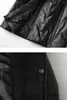 Kvinnors l￤der ￤kta lammjacka X-Long Women's Down Coat med Fur Hood Edge Sheepskin Wholesale Retail OEM