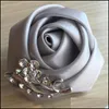 Fiori decorativi ghirlande Fiori decorative ghirlande pezzi pezzi nastro nastro cor toorsman sposo boutonniere partita da ballo uomo fatto a mano dhjcp