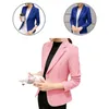 Women's Suits Autumn Blazer Simple Single Button Pockets Coat Women