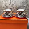 Xícaras pires de cavalos modernos design de café xícara de café europeu de chá caneca de chá em casa de barra de festas de decoração de festas com spoo