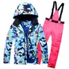 Skiing Suits Super Warm Men Ski Suit Waterproof Breathable Windproof Outdoor Sport Wear Snowboard Jacket Pant 2022 Style