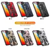 PC TPU Rugged Shockproof Tylne Cover Case Kick-Staget Series Anti-Fall Series Wojskowy Ochrona Zbroi dla iPhone'a 14 Plus 13 12 11 Pro Max XS XR