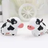 Mignon Vache Porte-clés Led Torche Avec Son Porte-clés Noël Xmas Party Favors Sac Remplisseurs Cadeaux Jouets Amusants Pour Enfants - Adulte Whit