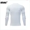 Mens Thermal Underwear Aismz Winter Thermal Underwear Sets Men Baby Children Rashguard Mens Compression Quick Drying Thermo Linger1705670