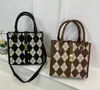 Sacs de soirée Rand Designer Bandoulière pour femmes 2022 Sacs à main de luxe Boucle en métal Sac fourre-tout Fille Damier Grille Épaule