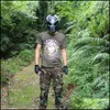 Партийные маски инопланетянин против хищника Одинокий Волк с лампой на открытом воздухе Tactical Fl Face CS CS Halloween Party Cosplay Mask Mask Y200103 DHCZK