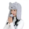 Berets Lapper Hat Hat Animal Ears Emsroidery Faux Fur осень зимний девушки -бомбардировщики езда на ушной кепке сплошной цвет для ежедневного цвета для ежедневного цвета