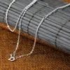 Kedjor SA Silverkedja Matchande S925 Sterling Silver Jewelry Accessory Fashion Utsökt o Halsband Wild ClaVicle Halsband