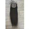 Naturlig svart färg grossist 5st/parti jungfru silkebasstängningar brasiliansk kroppsvåg mänskligt hår 1b 130% 4x4 tum remy rak toppstängning