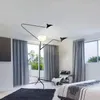 Stehlampen Nordic Design Schwarz Stativlampe für Wohnzimmer Verstellbare Standing Loft Industrieleuchten Schlafzimmer Dekor