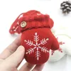 Christmas Decorations White/Red Knitted Glove Pendant Tree Kids Gifts For DIY Home Party Decoration Navidad