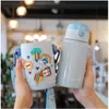 Creative children's kettle cold insulation mug with straw kindergarten cute water cup students portable to school