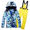 Skiing Suits Super Warm Men Ski Suit Waterproof Breathable Windproof Outdoor Sport Wear Snowboard Jacket Pant 2022 Style