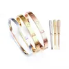 Liefde bangle schroef heren armband luxe designer sieraden mode bruiloft niet bezoedelen femme cjeweler kerstdag vergulde gouden brace233e