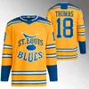 Robert Thomas Blues 2023-24 Jersey Kyrou Brayden Schenn Sammy Blais Pavel Buchnevich Brandon Saad Kevin Hayes Kasperi Kapanen Colton Parayko Binnington Torey Krug