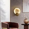 Wall Lamp Modern Marble Design LED For Living Room Bedroom Villa El Bedside TV Aisle Creativity Gold Decorative Light