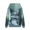 Women's Hoodies Sweatshirts Tomorrow's ark Zipper Guard Coat Amiya Neng Angel Anime Anime rond kapkleren met lange mouwen T2221020