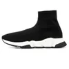 SOCKS SHOEN Runner Sock Boots Casual Sneakers Brandontwerper Nieuwe breien Mesh Hoog platform Zwart Witte slip op Triple S Soft Women Men