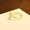 Requintado de luxo de luxo de alto grau Zircão S925 Silver Ring Women Jewelry Micro Conjunto de pedras preciosas de pedras de ouro de 18k Gold Ring Anniversary Gift