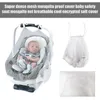 Stroller -onderdelen Bassinet Net Cover Ademend zachte en comfortabele mesh -muggen Volledige beschermingen