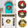 Decorações de Natal Decoração de porta Tree pendurada grinaldas de sino Merry PVC Garlands Wreath