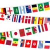 France chaîne drapeau 14x21 cm Qatar coupe du monde 32 pays chaîne drapeaux suspendus Mini bannière pour intérieur extérieur décoration