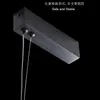 LED lineaire glazen hanglampen Amerikaanse moderne hanglampen armatuur Noordse stralende droplight luxe hotel restaurant bar eetkamer hangende lamp lengte 120 cm