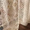 Rideau personnalisé pays américain géométrique Crochet coton lin fini pour salon chambre rideaux transparents 597 #4