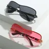 نساء نظارة شمسية Siamese Sun Sun Glasses سلسلة حلقة مزدوجة أديومبال مضاد للنظارات الرجعية النظارات ذات الحجم الكبير الزينة