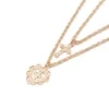 Choker Religion Cross Pendant Necklaces For Women Simple Heart Gold Necklace Friends Jewelry Kolye