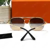 Gradientlinser Solglasögon lyxdesigner Solglasögon för kvinnor Mens Sun Glasses Frameless Glass Shades Gereglasses Retro Eyewears Metal Rimless Optical Frame