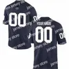 Abbigliamento da football americano universitario Maglie personalizzate Penn State Nittany Lions College Football cucite con qualsiasi nome, numero, uomo, donna, gioventù, bambino