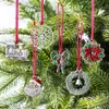 Neue Elemente Europäische und amerikanische Weihnachtsdekoration Anhänger kreative Weihnachtsbaum Anhänger Legierung RRA82