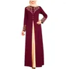 Ethnic Clothing Donsignet Muslim Dress Fashion Abaya Dubai Appliques Turkey Women Elegant Long