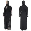 Этническая одежда Бангладеш Дубай Абая Вечерние платья Ислам Джеллаба Одежда Турция Мусульманское арабское черное платье хиджаб Женщины Алмазный халат 2022